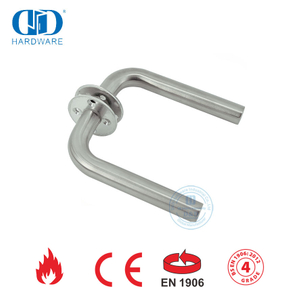 SUS 304 No Spring EN 1906 Grade 4 Lever Door Handle-DDTH002-SSS