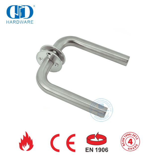 SUS 304 No Spring EN 1906 Grade 4 Lever Door Handle-DDTH002-SSS