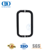 Route Solid Steel Round Pull And Flush Glass Door Pull Handle for Glass Door-DDPH007-A-MB