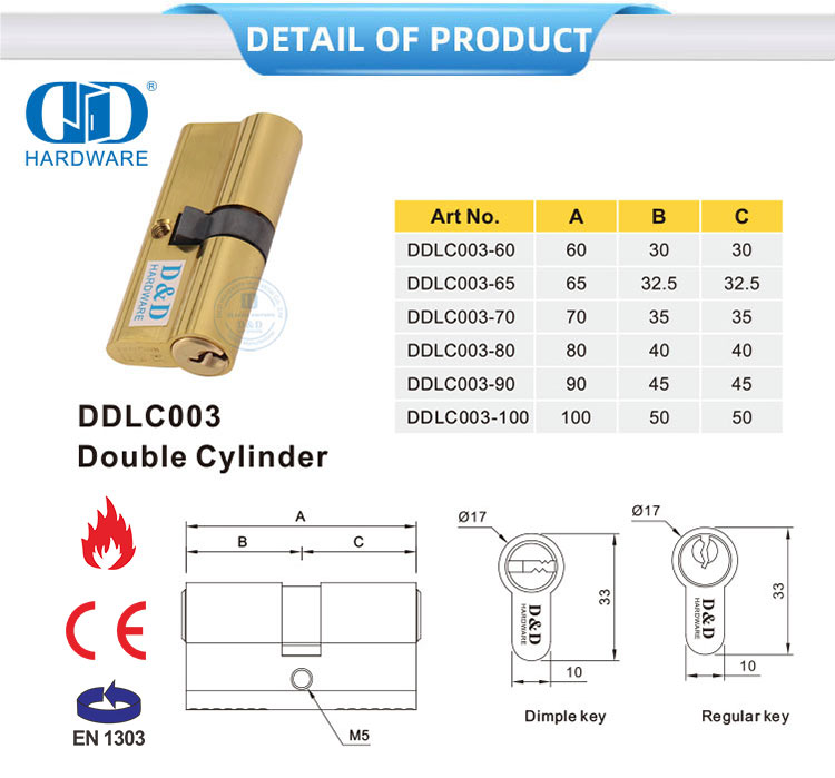 Wooden Door Lock Cylinder
