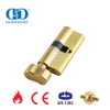 Polished Brass EN 1303 European Style Bathroom Door Lock Cylinder-DDLC007-70mm-PB