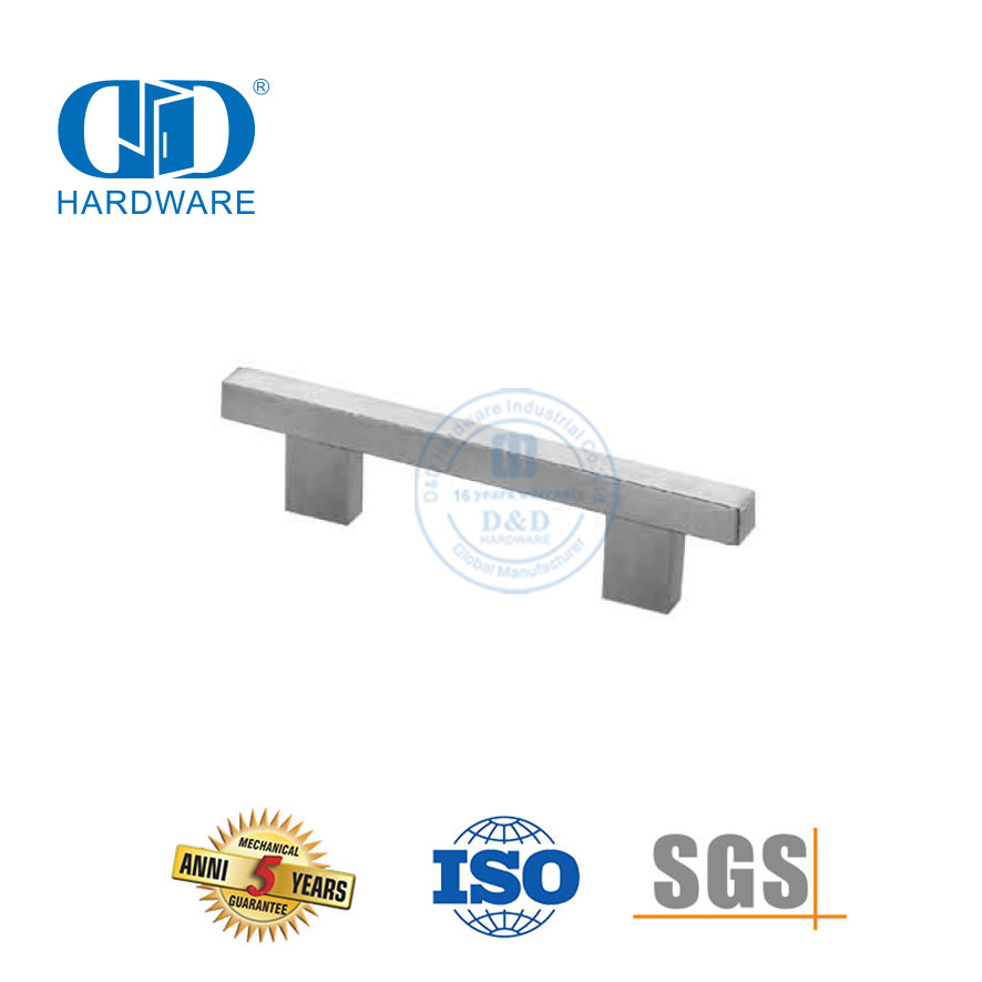  Cabinet Handles Stainless Steel Square Closet Drawer Cupboard Pulls Bathroom Door Knob Furniture Kitchen-DDFH018