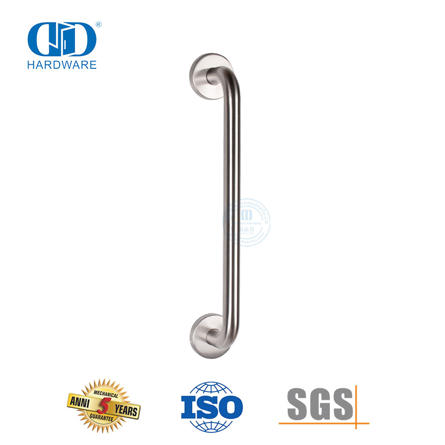  Round Stainless Steel Bathroom Single Towel Rail Bathroom Accessories Pull Handle-DDPH019