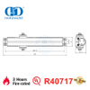 High Security UL Listed Fire Rated 3 Hours Aluminium Safety Spring Hydraulic Smoothly Sliding Automatic Hospital Apartment Door Closer-DDDC059DA
