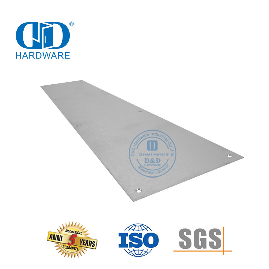 High Quality Stainless Steel Different Position Usage Protective Bottom Interior Exterior Door Kick Plate-DDKP001