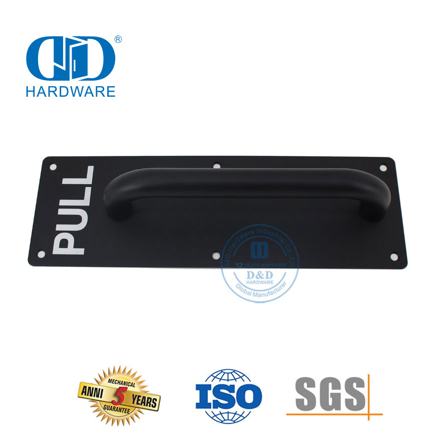 Stainless Steel Hardware Fittings Door Sign Plate Custom Push Pull Residential Interiror Glass Door Pull Handle-DDPH023