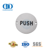Push Pull Door Sign Stainless Steel Round Type Sign Plate Public Washroom Toilet Door Signature Plate-DDSP009