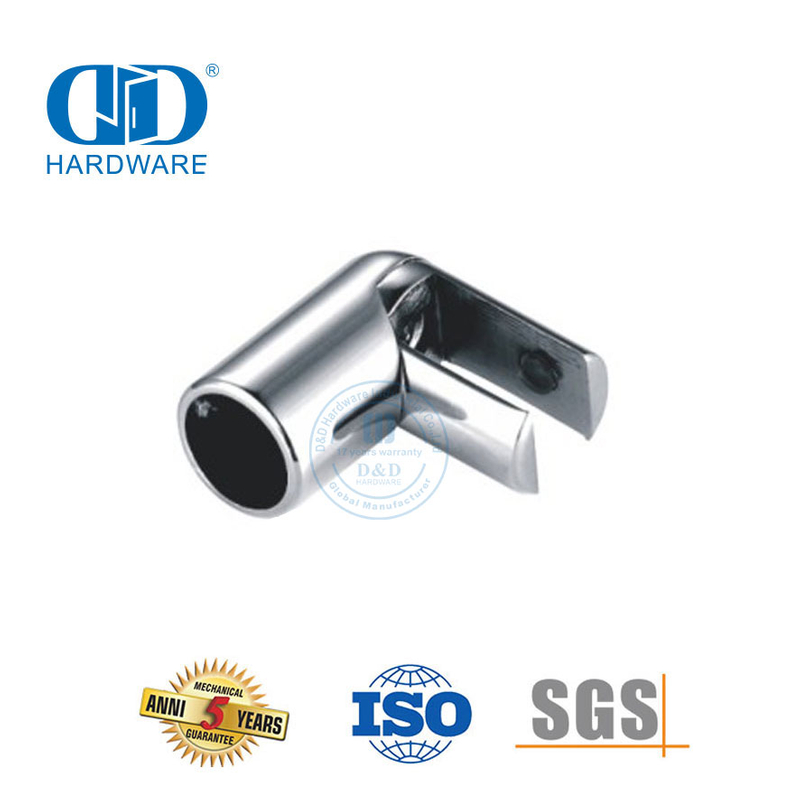 Stainless Steel Hand Rail Clip Connector Fittings Glasss Shower Hardware Commercial Shower Cubicle System-DDSC038