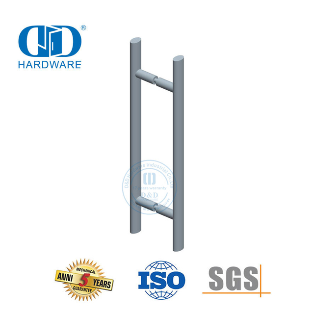 Multiple Application Stainless Steel Main Door Glass Wooden Metal Door Hardware Oval Shape T Bar Pull Handle-DDPH037