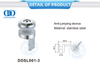 Stainless Steel Glass Fitting Anti-jumping Device Furniture Accessory-DDSL001-3