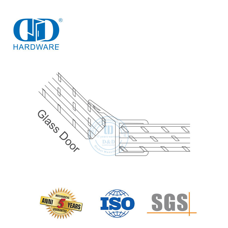 Rubber Glass Door Seal Strip Waterproof PVC Hotel Glass Shower Door Seal Strip For 8-12mm-DDWS007