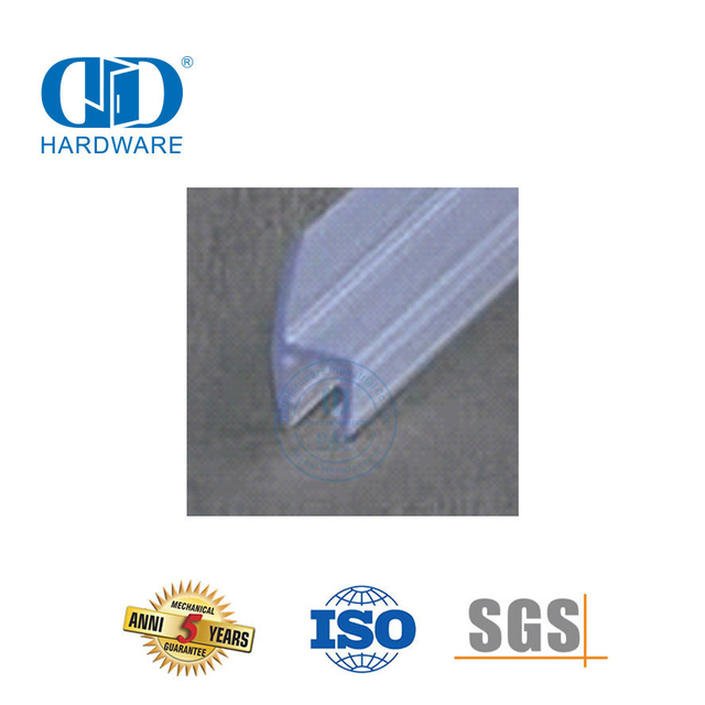 PVC Waterproof Seal Strip Glass Door Accessory Shower Sliding Door Silicone Rubber Seal Strip-DDWS008