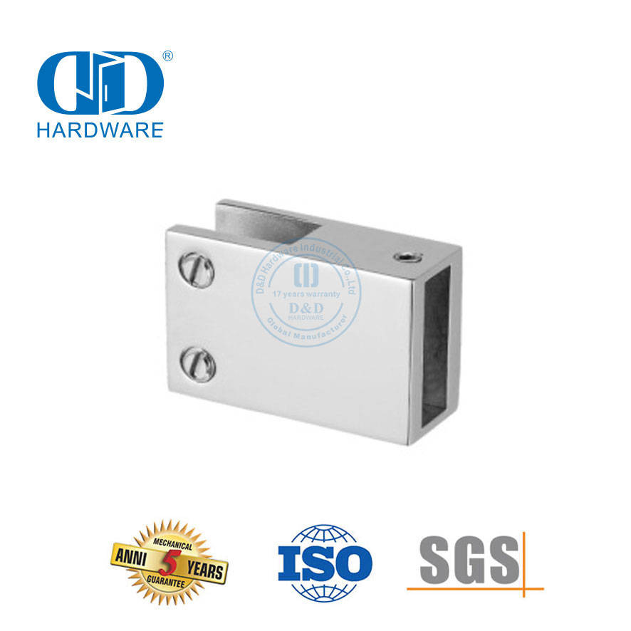 Stainless Steel Shower Cubicle Partitions Frameless Glass Shower Panel Support Bar Connector-DDSC012
