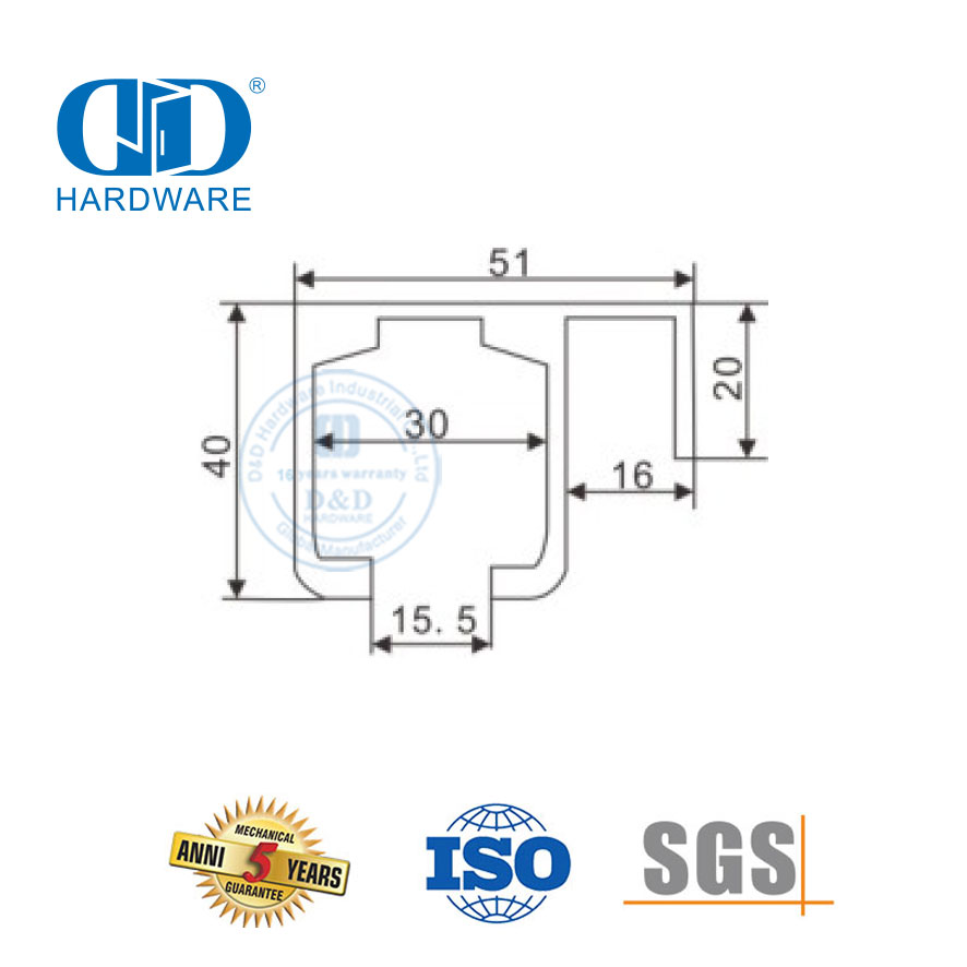 Stainless Steel Glass Partition Wall Bathroom Accessories Sliding Door Hardware For Restroom Lavatory-DDGS146