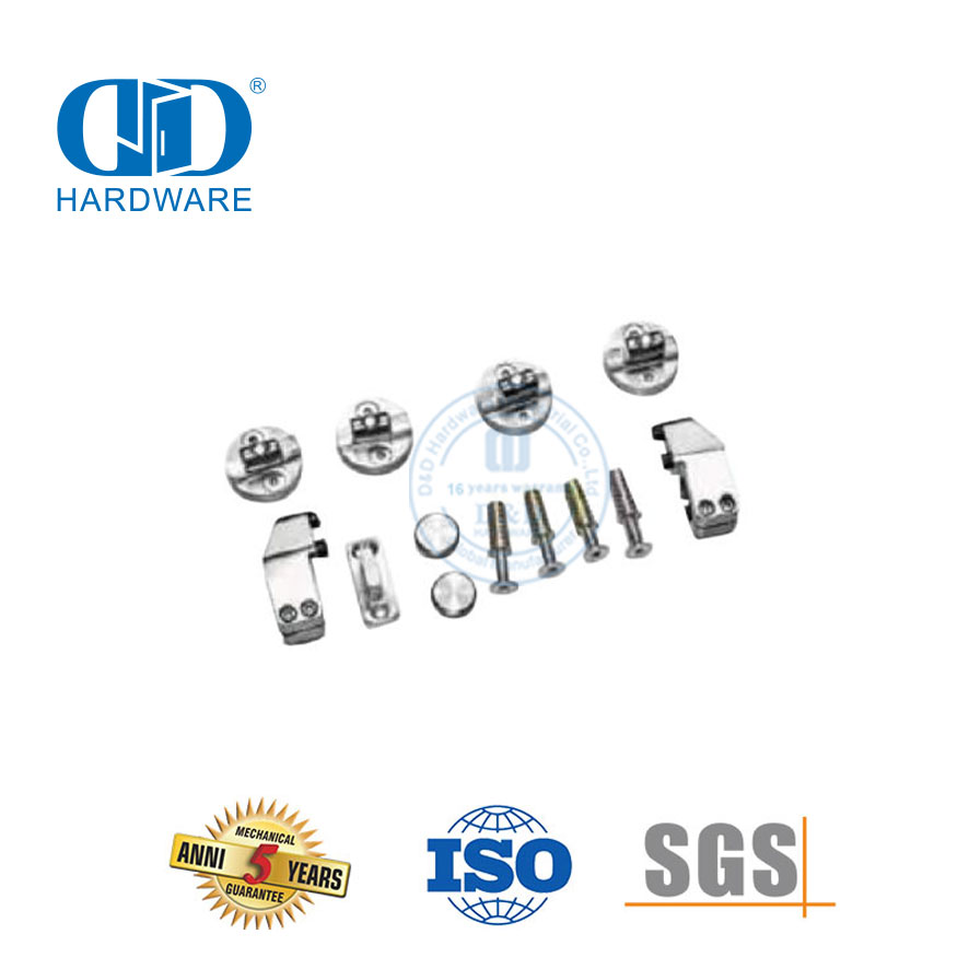 Industrial Stainless Steel Heavy Duty Glass Door Kits Sliding Barn Door Hardware Set-DDBD046