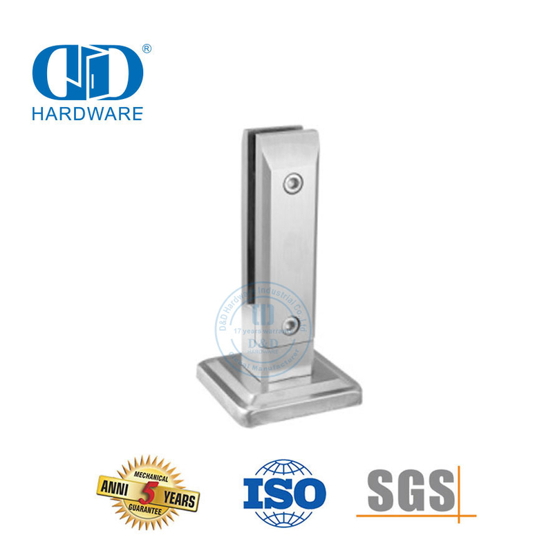 Stainless Steel Stair Rai Parts Glass Railing Balustrade Fittings Clamp Spigot Glass Clamp Bracket-DDHB007