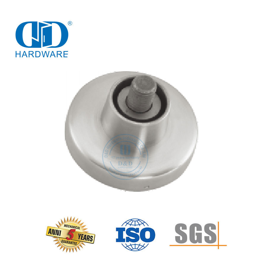 Restroom Accessories Round Type Glass Door Stainless Steel Wall Mounting Bracket Hardware Accessory-DDWC006