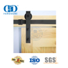 Stainless Steel Cabinet Kit Accessories Track Set Carbon Sliding Barn Wood Single Door Roller Hardware For Interior Door-DDBD001