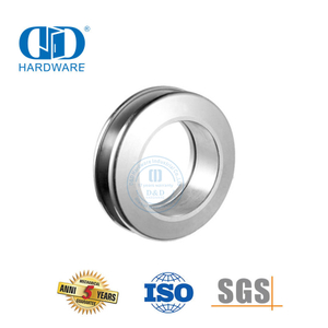 Aluminum Round Knob Stainless Steel Glass Sliding Door Hardware Through Hole Door Handle-DDSK017