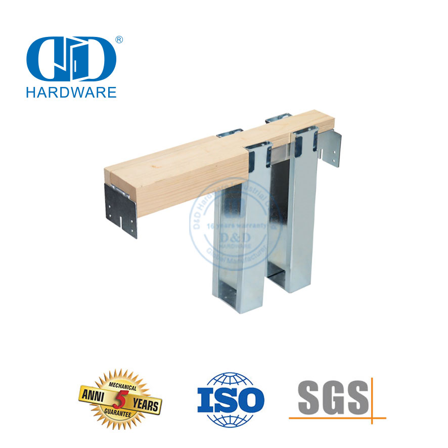 Stainless Steel Pocket Door Frame Sliding Door Hardware Wooden Barn Door Hardware Accessories-DDBD064