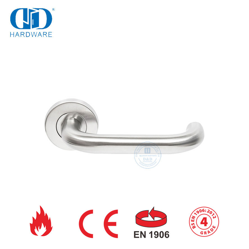 Suitable for Metal Door EN 1906 SUS 316 Hollow Lever Handle-DDTH001-SSS