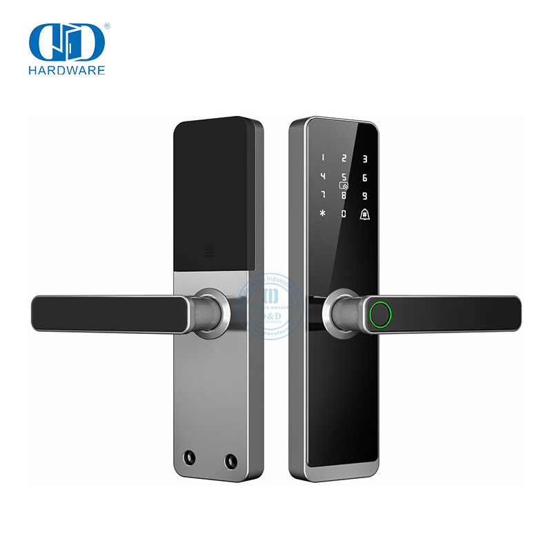 Wooden Doors Smart Handles Locks with App WIfi Fingerprint Cerradura Inteligente Work with TUYA WIFI -DDDL007