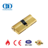 EN 1303 Satin Brass Euro Standard Universal Hardware Double Cylinder Lock-DDLC003-70mm-SB
