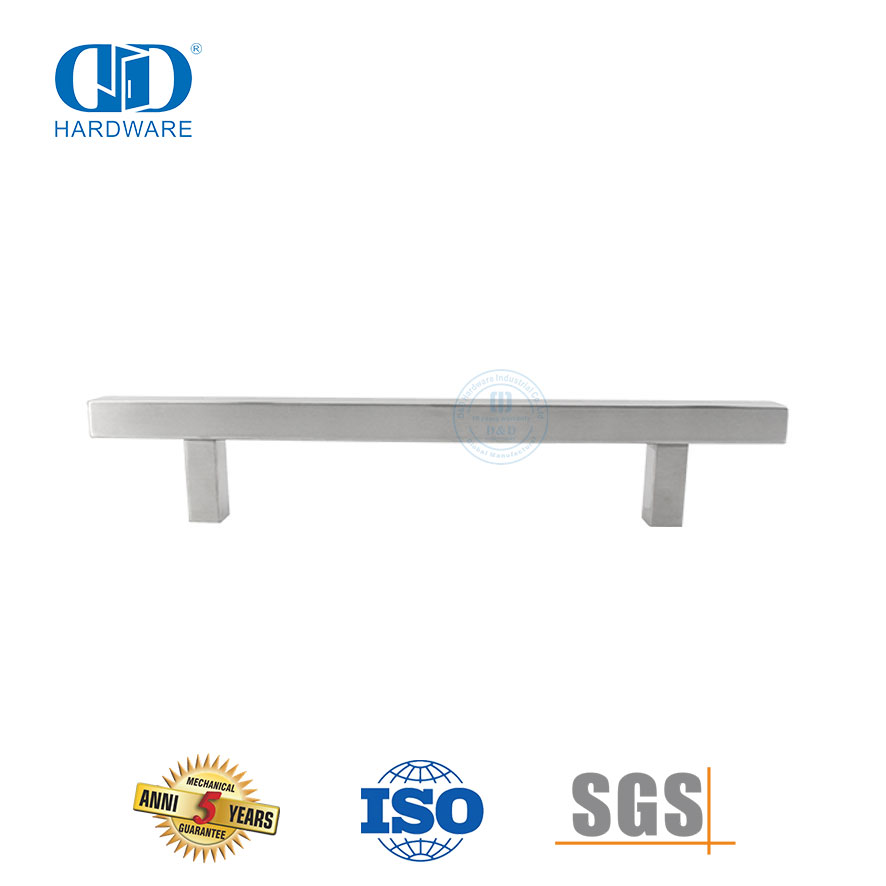 Cost Effective Stainless Steel T Bar Metal Furniture Pulls Handles for Glass Shower Doors-DDPH033-SSS