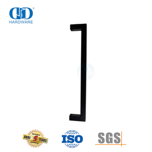 12x12mm Square Stainless Steel Handle Pull for Shower Room Exterior Glass Door-DDPH034-MB