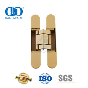 High Security Zinc Alloy 3D Hidden Concealed Building Hardware Accessories Adjusting 180 Degree Wooden Steel Door Hinge-DDCH008-G40