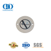 Stainless Steel No Smoking Round Type Sign Plate Warning Sign Public Hollow Metal Door Signature Plate-DDSP008