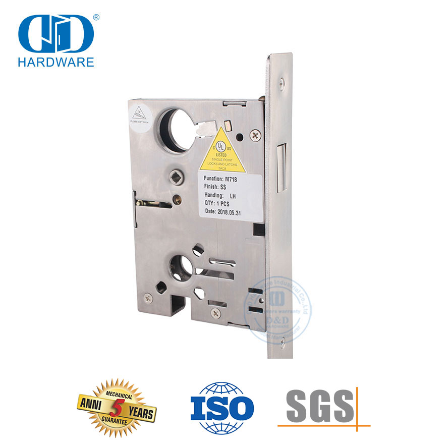 New Style American Standard Security Commercial Multipoint Hotel Apartment Interior Door Mortise Lock -DDAL18