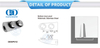 Stainless Steel Bottom Door Pivot Glass Door Hardware Pivot Patch Fitting Upper Pivot-DDGP012
