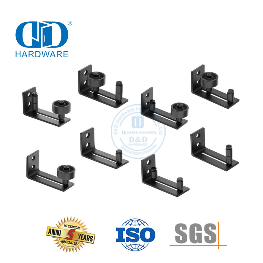 Stainless Steel Exterior Sliding Barn Folding Door Hardware Soft Close Barn Door Guide Bypass Door Hardware-DDBD076
