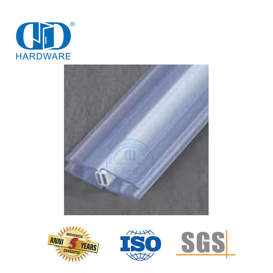 Magnetic Seal Strip Glass Door Waterproof PVC Plastic Seal Strip Bathroom Fittings-DDWS001