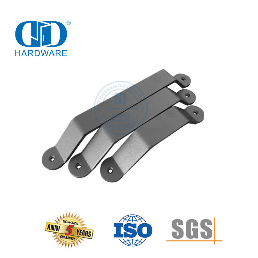 Stainless Steel Wood Popular Style Black Barn Door Handle Manufacturer Outdoor Wooden Door Single Side Handle-DDBD121