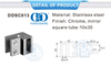 Stainless Steel Frameless Glass Shower Panel Commercial Shower Screens Door Accessory-DDSC013