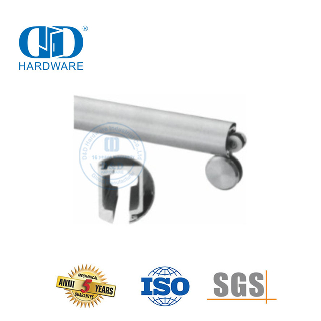 Stainless Steel Iron Glass Accessories Sliding Door Hanging Roller Door Fittings For Bathroom-DDGS142
