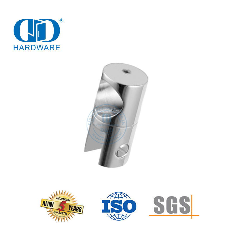Stainless Steel Shower Cubicle Partitions Shower Room Glass Fixing Rod Hardware Fittings Corner Connectors-DDSC031