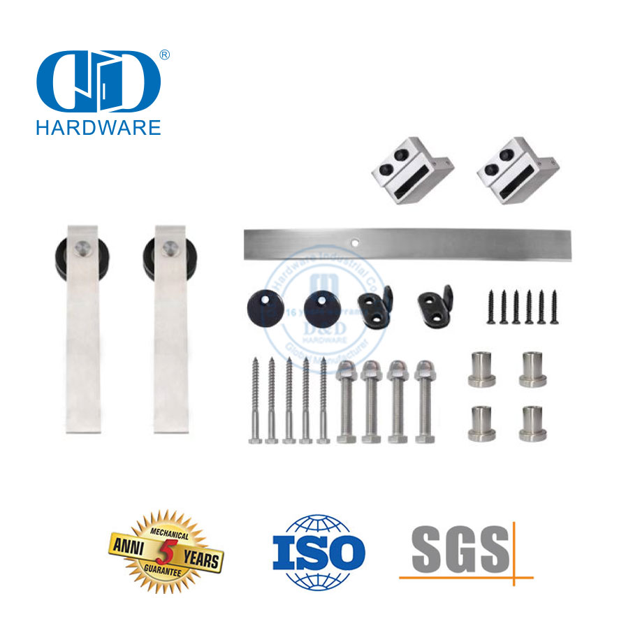 Security Stainless Steel Barn Glass Door Hardware Steel Garage Hardware Building Hardware-DDBD045