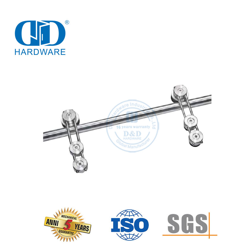 Stainless Steel Bi-folding Barn Door Hardware Door Hardware Accessory Steel Garage Hardware-DDBD048