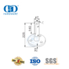 Stainless Steel Frameless Glass Balustrade Post Balustrade Railing Glass Clamp Spigot Handrail Wall Bracket-DDHB008