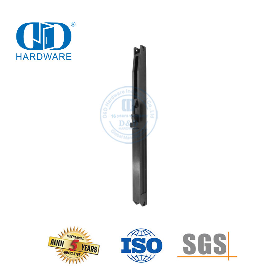 Stainless Steel Black Soft Close Non Dril Hole Sliding Door Kits Barn Door Hardware Kit-DDBD136