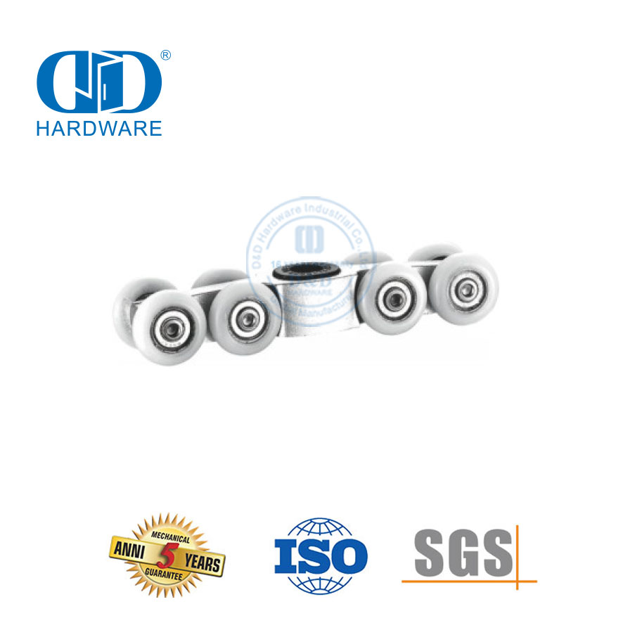Stainless Steel Office Hanging Wheel Sliding Door Roller Track Pulley Glass Hardware For Restroom Bathroom-DDGS157