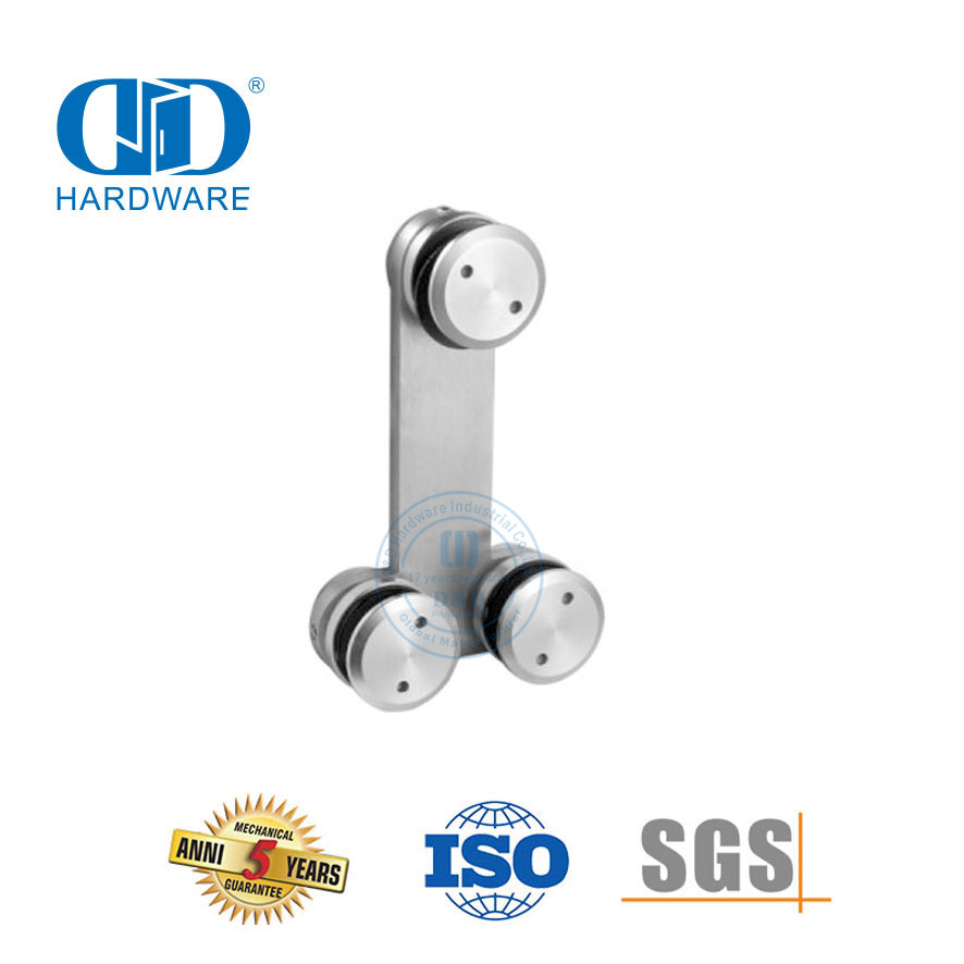 Stainless Steel T Horizontal Glass Connector Glass Door Pivot Sliding Door Hardware-DDGP018