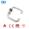 External Door Accessories Stainless Steel Elliptical Escutcheon Hollow Lever Handle-DDTH001-SSS