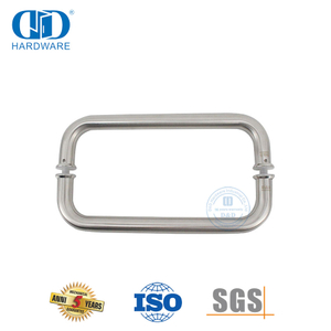 Thickened Double Curved Brushed Silver 304 Stainless Steel Glass Door C-type Framed Pull Handle -DDPH007-A
