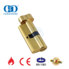 Polished Brass EN 1303 European Style Bathroom Door Lock Cylinder-DDLC007-70mm-PB