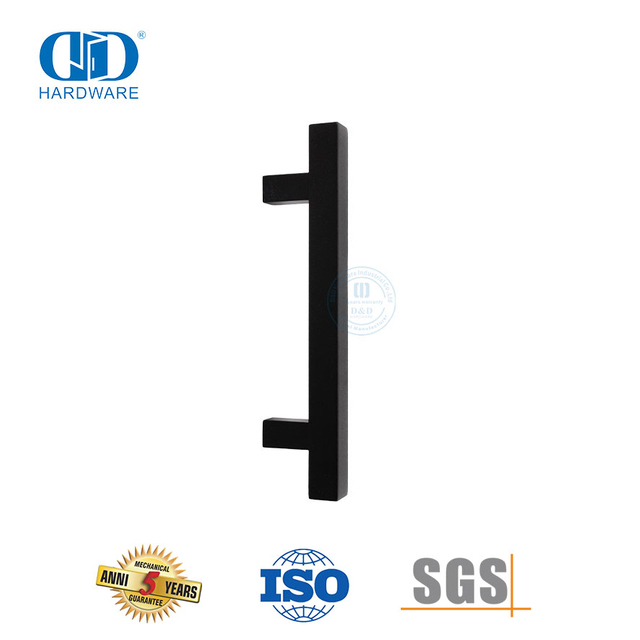 Square Back To Back Stainless Steel Pull Handle for Heavy Glass Frameless Shower Doors-DDPH033
