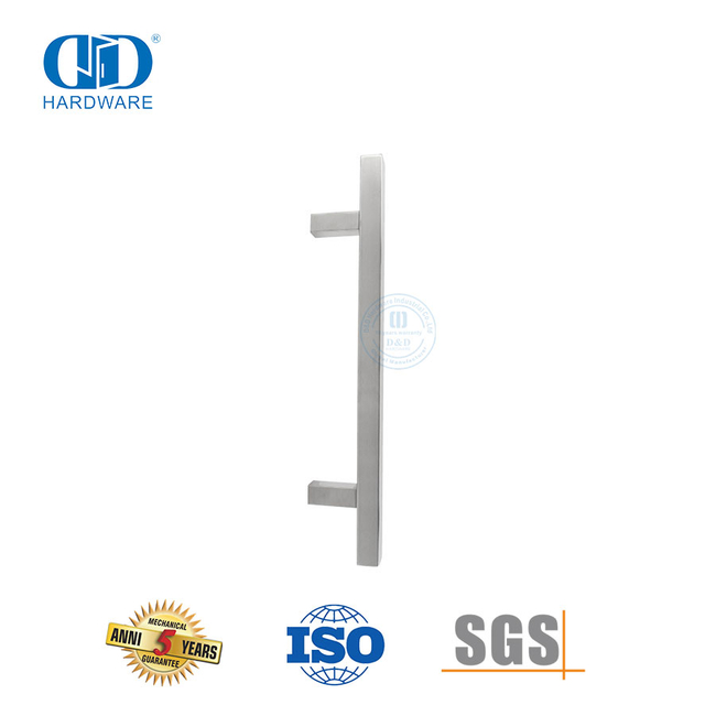 Cost Effective Stainless Steel T Bar Metal Furniture Pulls Handles for Glass Shower Doors-DDPH033-SSS